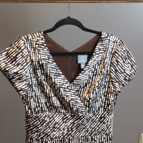 10 Rabbit Rabbit Rabbit Designs black print faux wrap dress - Picture 5 of 16